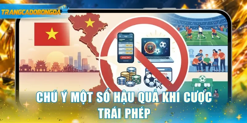 Chú ý một số hậu quả khi cược trái phép