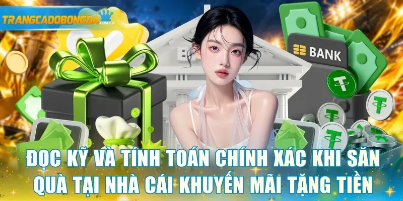 Đọc kỹ và tính toán chính xác khi săn quà tại nhà cái khuyến mãi tặng tiền