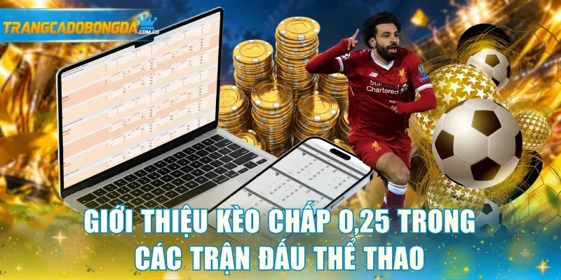 Giới thiệu kèo chấp 0,25 trong các trận đấu thể thao