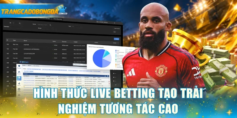 Hình thức live betting tạo trải nghiệm tương tác cao