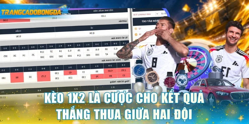 Kèo 1x2 là cược cho kết quả thắng thua giữa hai đội