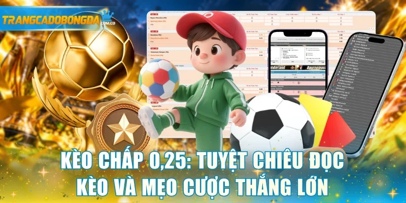 Kèo chấp 0,25