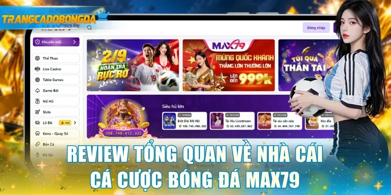 Review tổng quan về nhà cái cá cược bóng đá MAX79