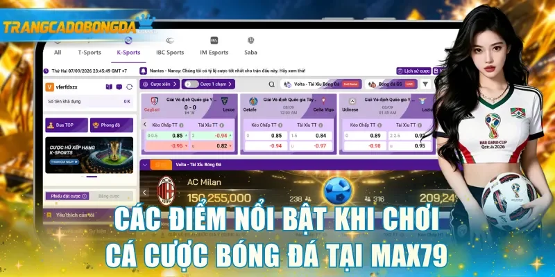 Tìm hiểu các điểm nổi bật khi chơi cá cược bóng đá tại MAX79