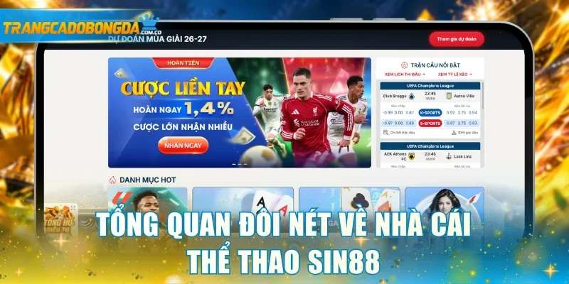 Tổng quan đôi nét về nhà cái thể thao Sin88