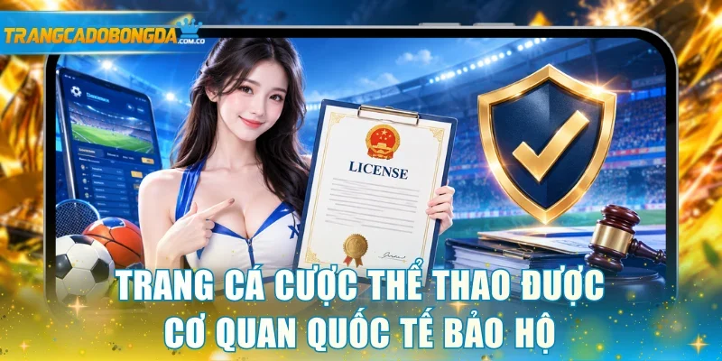 Trang cá cược thể thao được cơ quan quốc tế bảo hộ